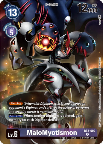 MaloMyotismon [BT3-092] (Tamer Party Pack -The Beginning-) [Release Special Booster Ver.1.0] - Destination Retro