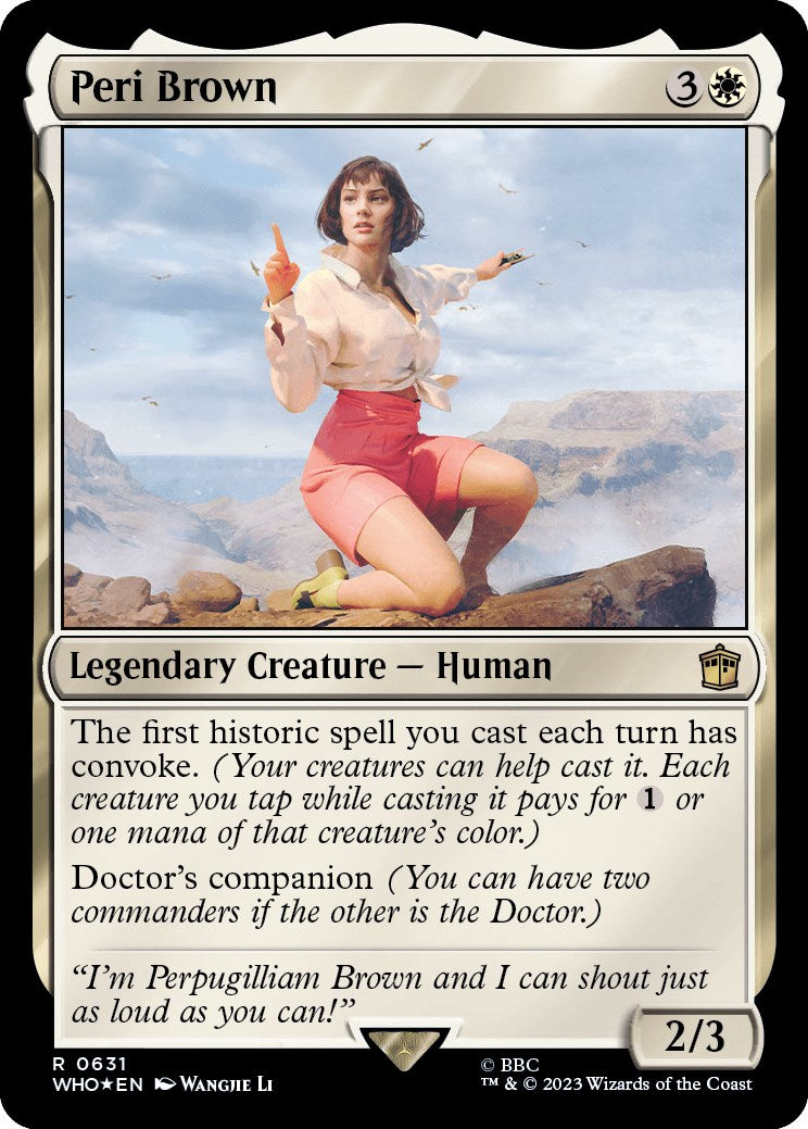 Peri Brown (Surge Foil) [Doctor Who] - Destination Retro
