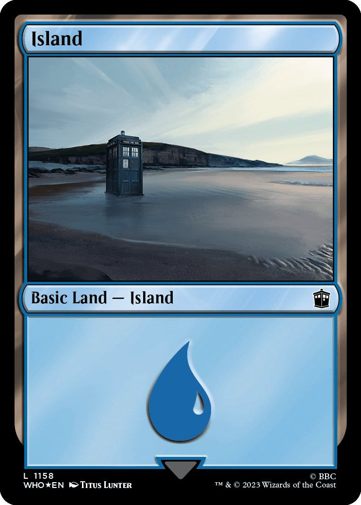Island (1158) (Surge Foil) [Doctor Who] - Destination Retro