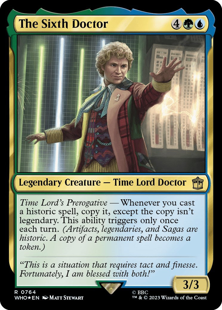 The Sixth Doctor (Surge Foil) [Doctor Who] - Destination Retro