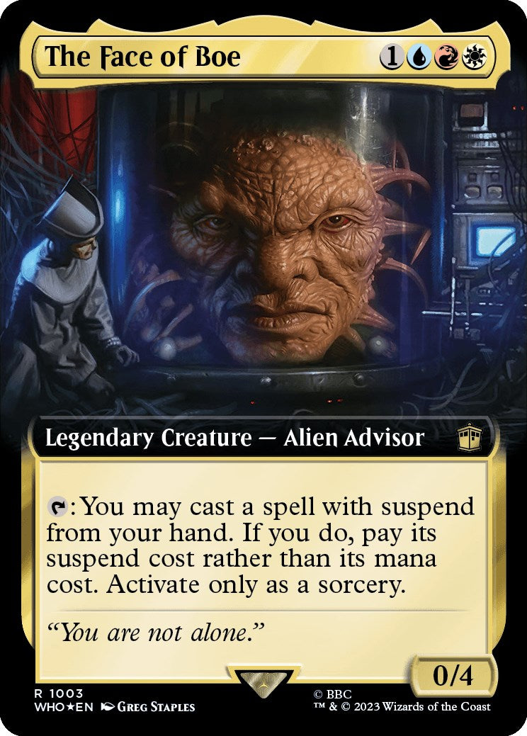 The Face of Boe (Extended Art) (Surge Foil) [Doctor Who] - Destination Retro