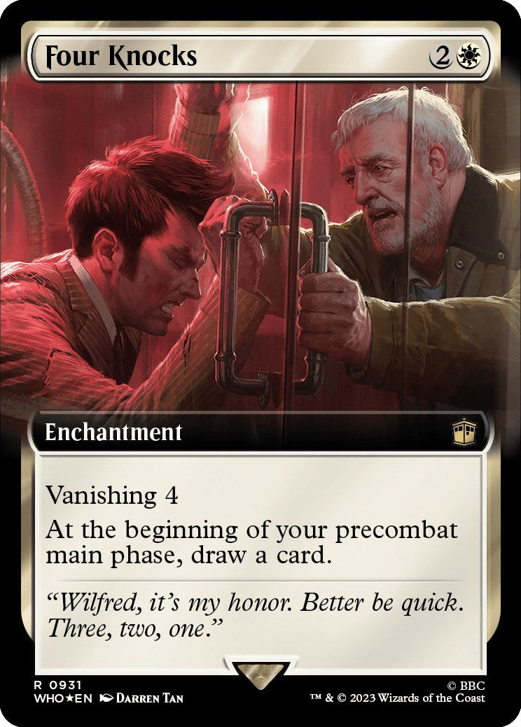 Four Knocks (Extended Art) (Surge Foil) [Doctor Who] - Destination Retro