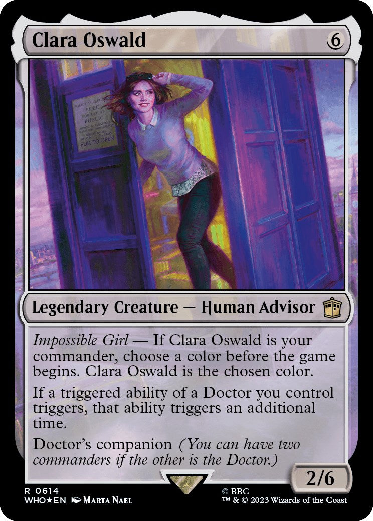 Clara Oswald (Surge Foil) [Doctor Who] - Destination Retro