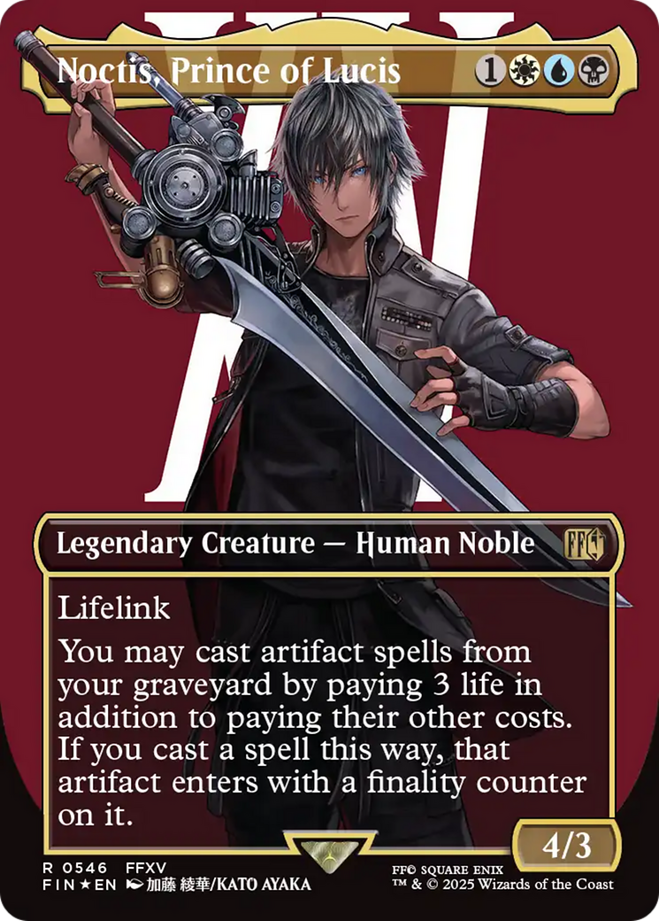 Noctis, Prince of Lucis (Borderless) (Surge Foil) [FINAL FANTASY] - Destination Retro