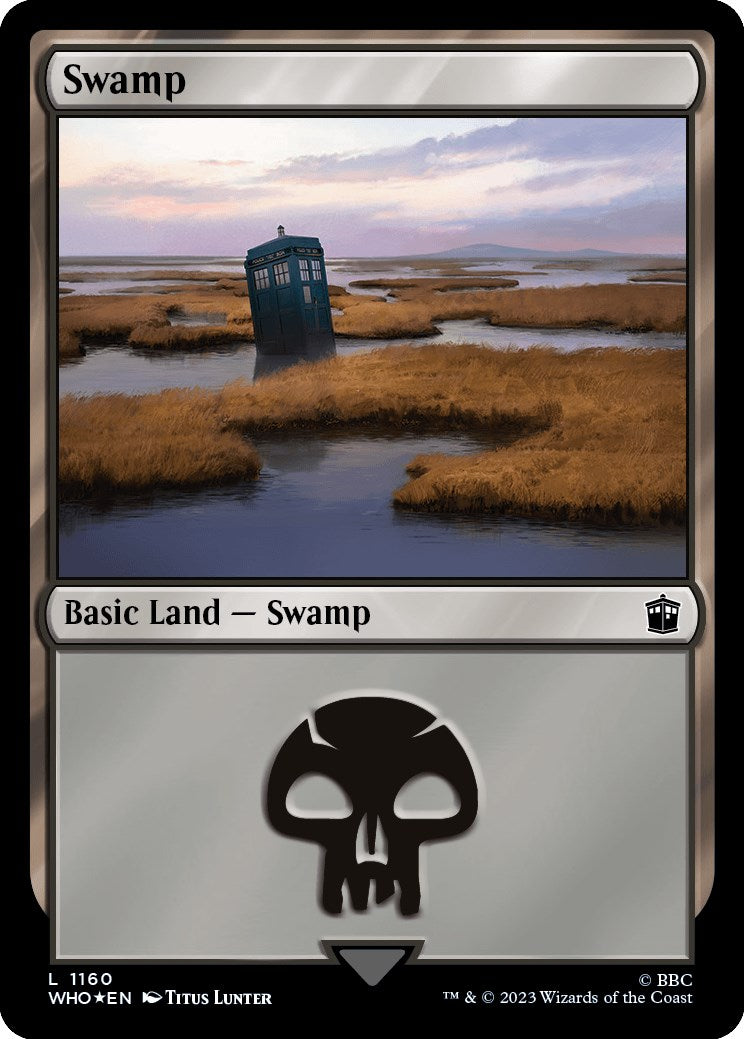 Swamp (1160) (Surge Foil) [Doctor Who] - Destination Retro