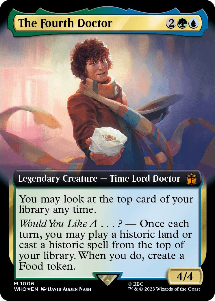 The Fourth Doctor (Extended Art) (Surge Foil) [Doctor Who] - Destination Retro