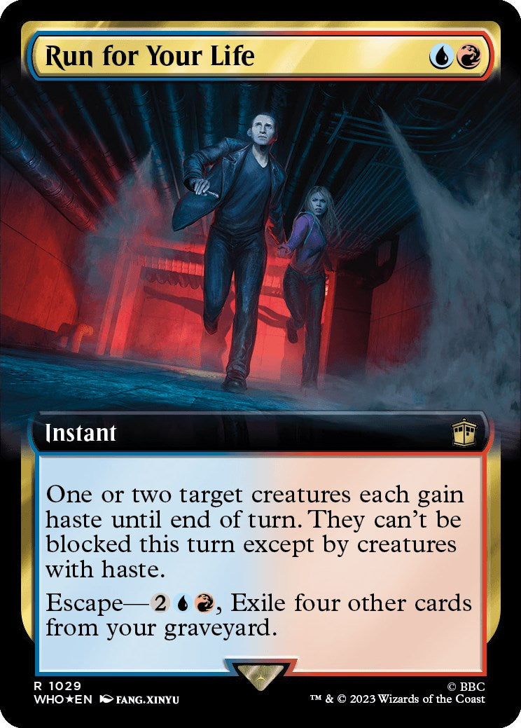 Run for Your Life (Extended Art) (Surge Foil) [Doctor Who] - Destination Retro