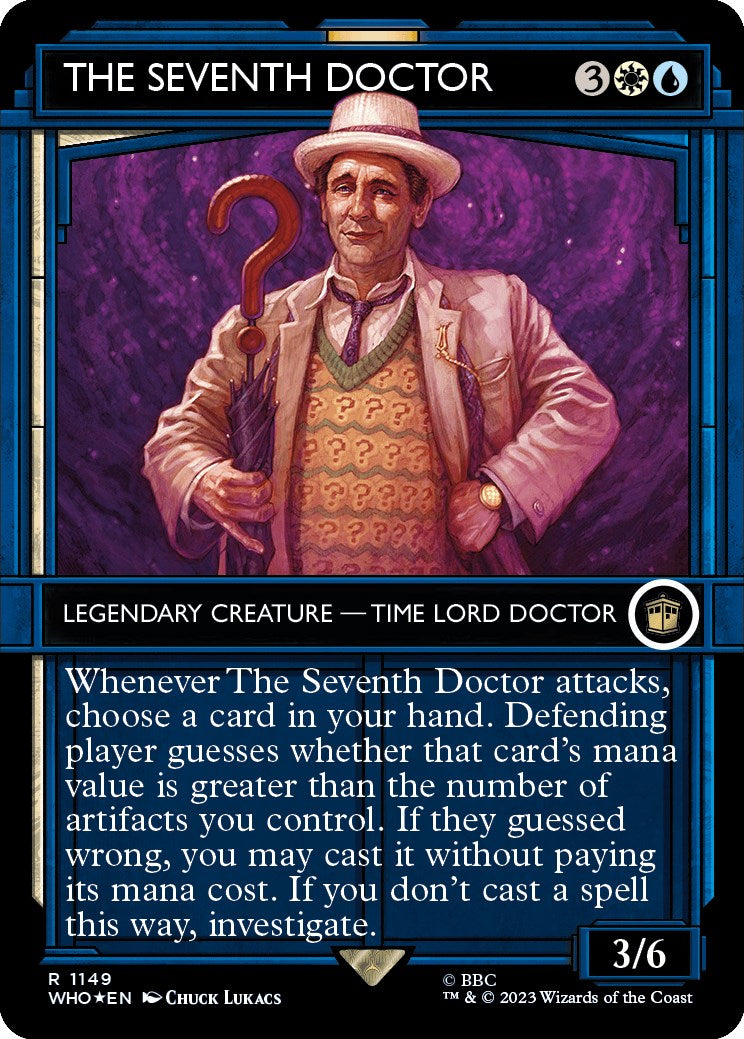The Seventh Doctor (Showcase) (Surge Foil) [Doctor Who] - Destination Retro