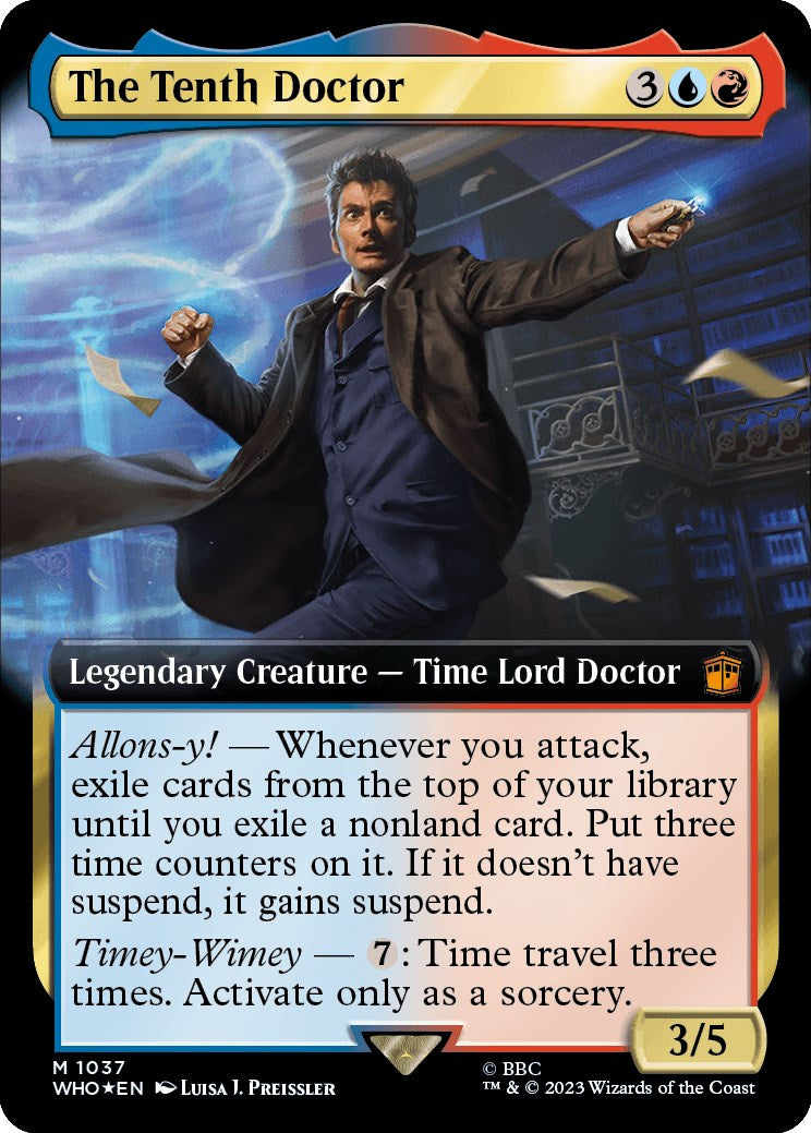 The Tenth Doctor (Extended Art) (Surge Foil) [Doctor Who] - Destination Retro