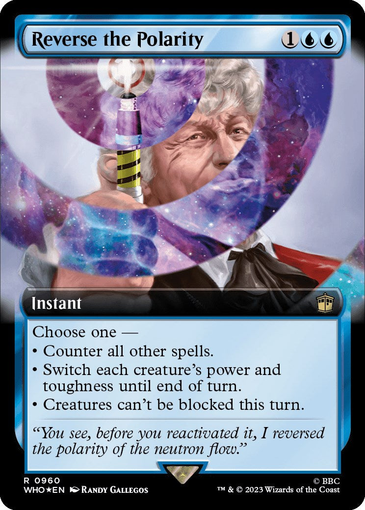 Reverse the Polarity (Extended Art) (Surge Foil) [Doctor Who] - Destination Retro