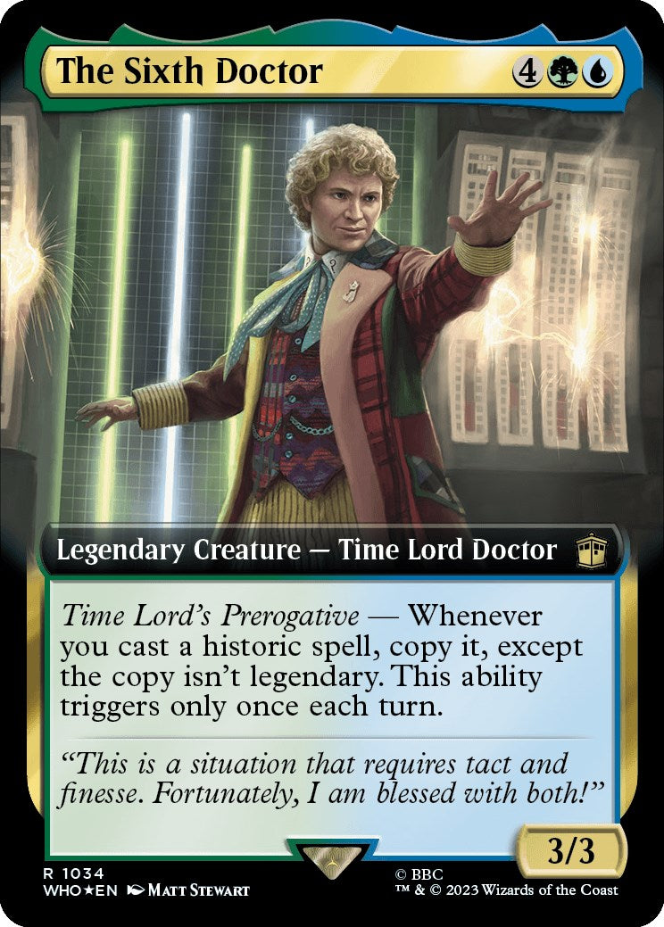 The Sixth Doctor (Extended Art) (Surge Foil) [Doctor Who] - Destination Retro
