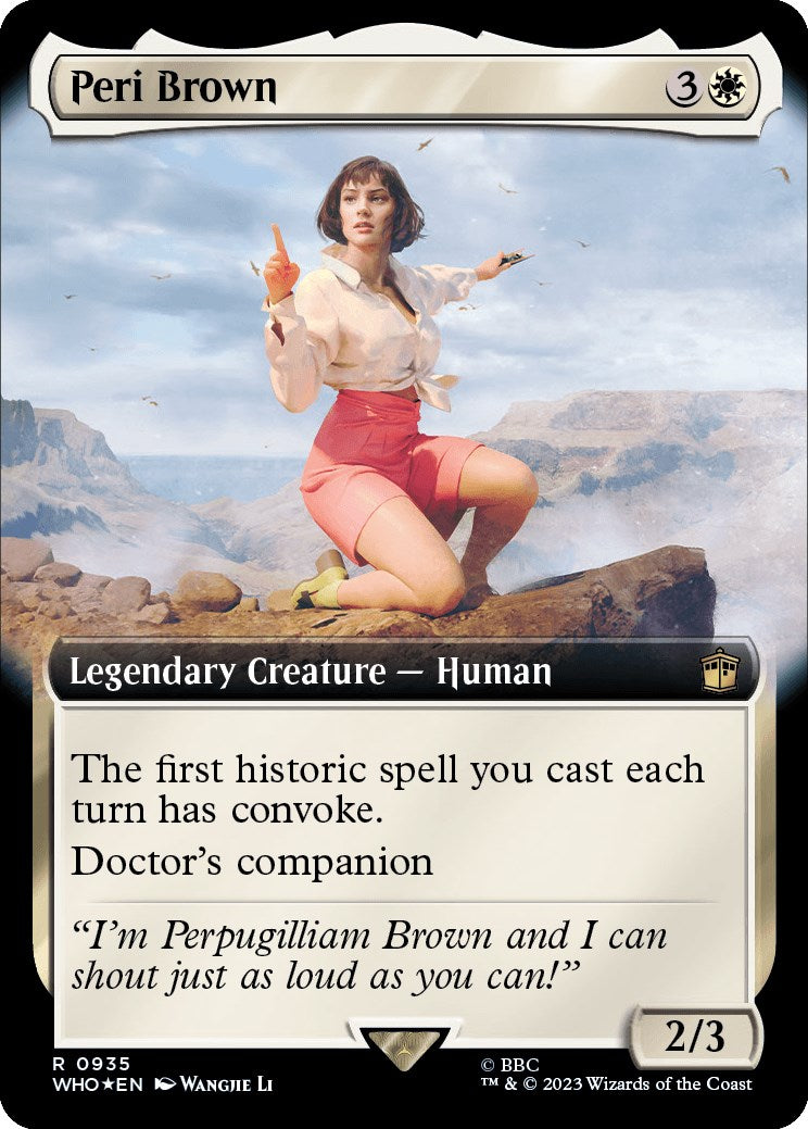 Peri Brown (Extended Art) (Surge Foil) [Doctor Who] - Destination Retro