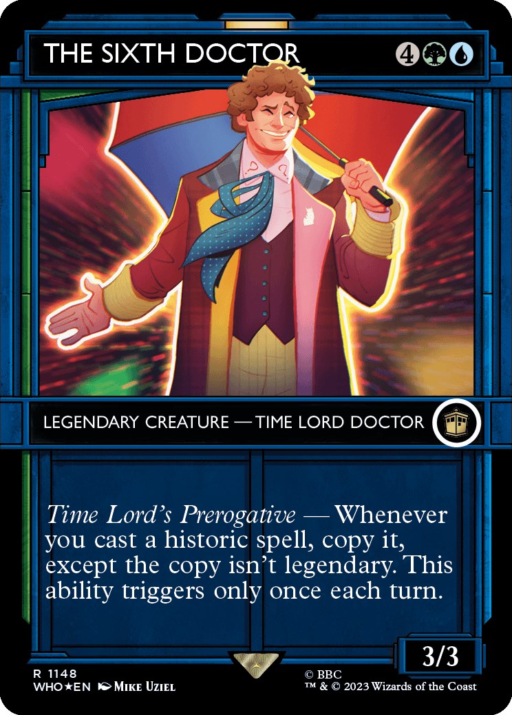 The Sixth Doctor (Showcase) (Surge Foil) [Doctor Who] - Destination Retro