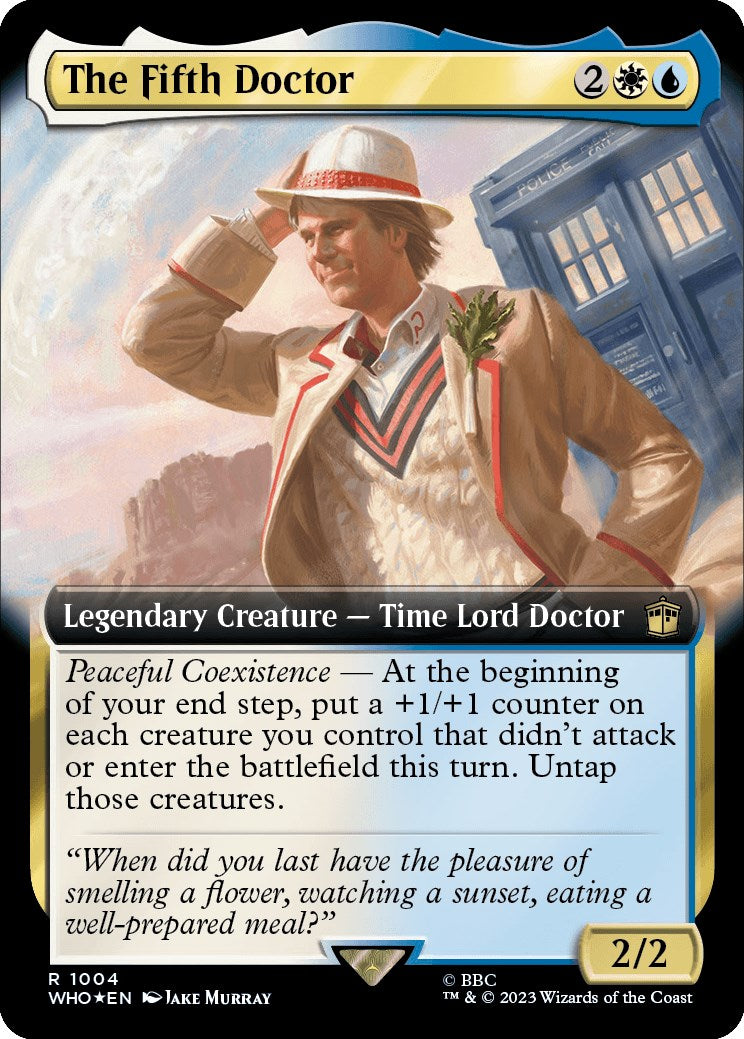 The Fifth Doctor (Extended Art) (Surge Foil) [Doctor Who] - Destination Retro