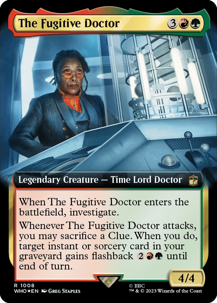 The Fugitive Doctor (Extended Art) (Surge Foil) [Doctor Who] - Destination Retro