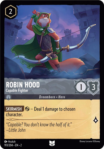 Robin Hood - Capable Fighter (193/204) [Rise of the Floodborn] - Destination Retro