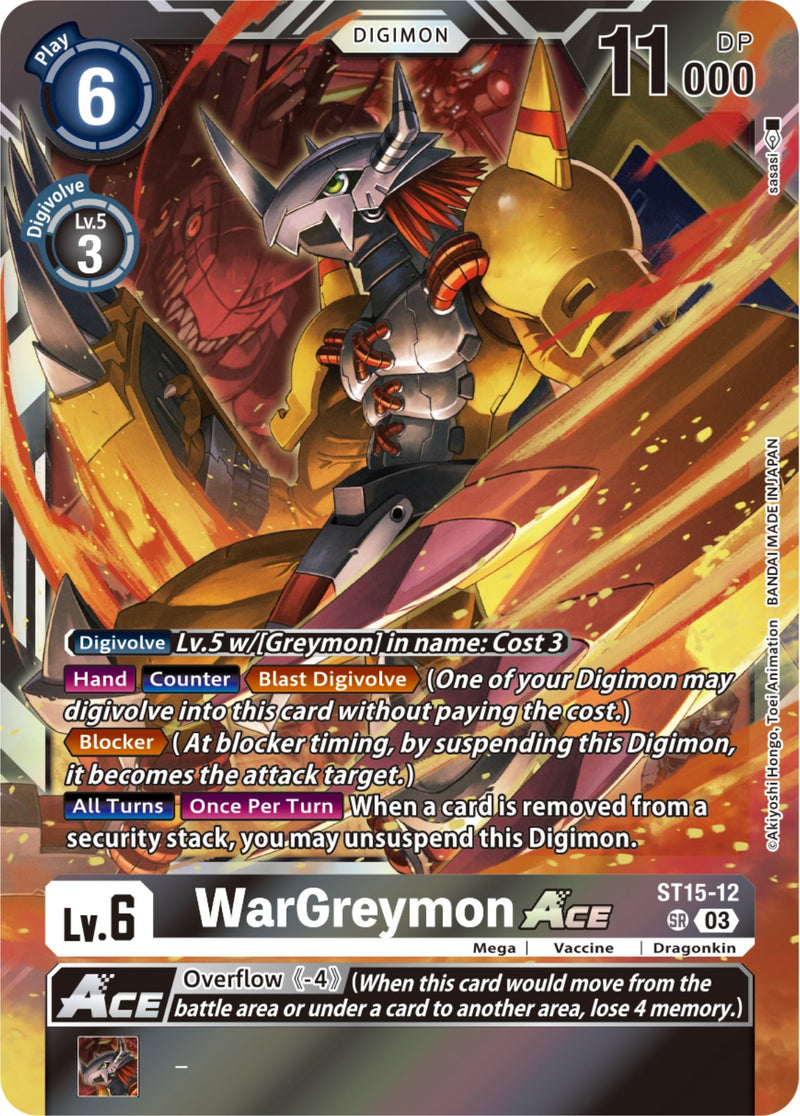 WarGreymon Ace [ST15-12] [Starter Deck: Dragon of Courage] - Destination Retro