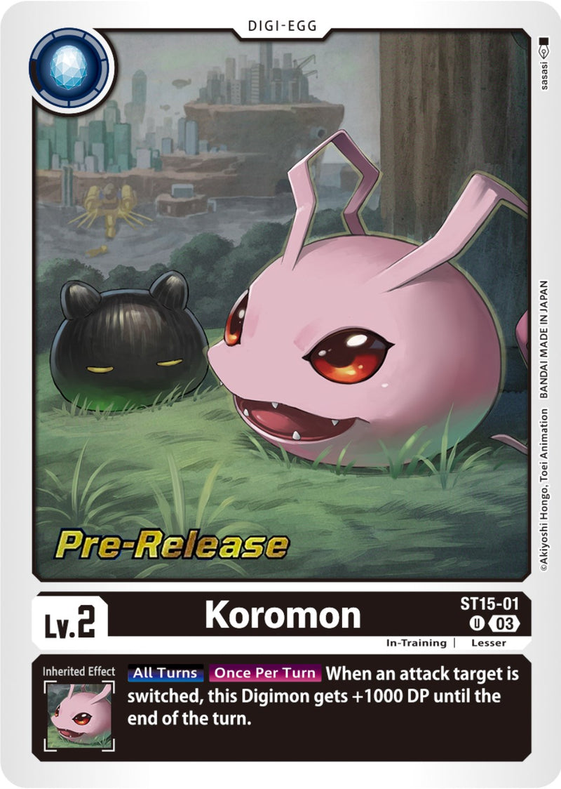 Koromon [ST15-01] [Starter Deck: Dragon of Courage Pre-Release Cards] - Destination Retro