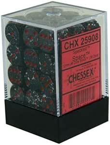 SUPPLIES - DICE - CHX 25908 - SPECKLED 36D6 SPACE 12MM