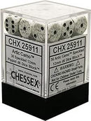 SUPPLIES - DICE - CHX 25911 - SPECKLED 36D6 ARTIC CAMO 12MM - Destination Retro