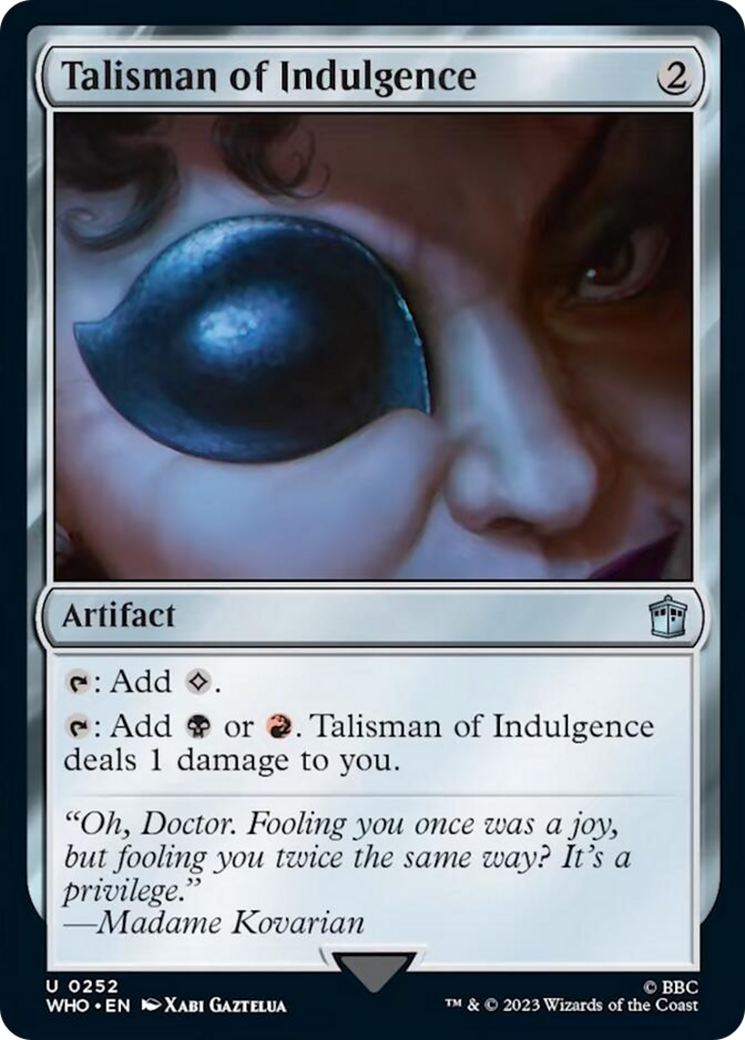 Talisman of Indulgence [Doctor Who] - Destination Retro