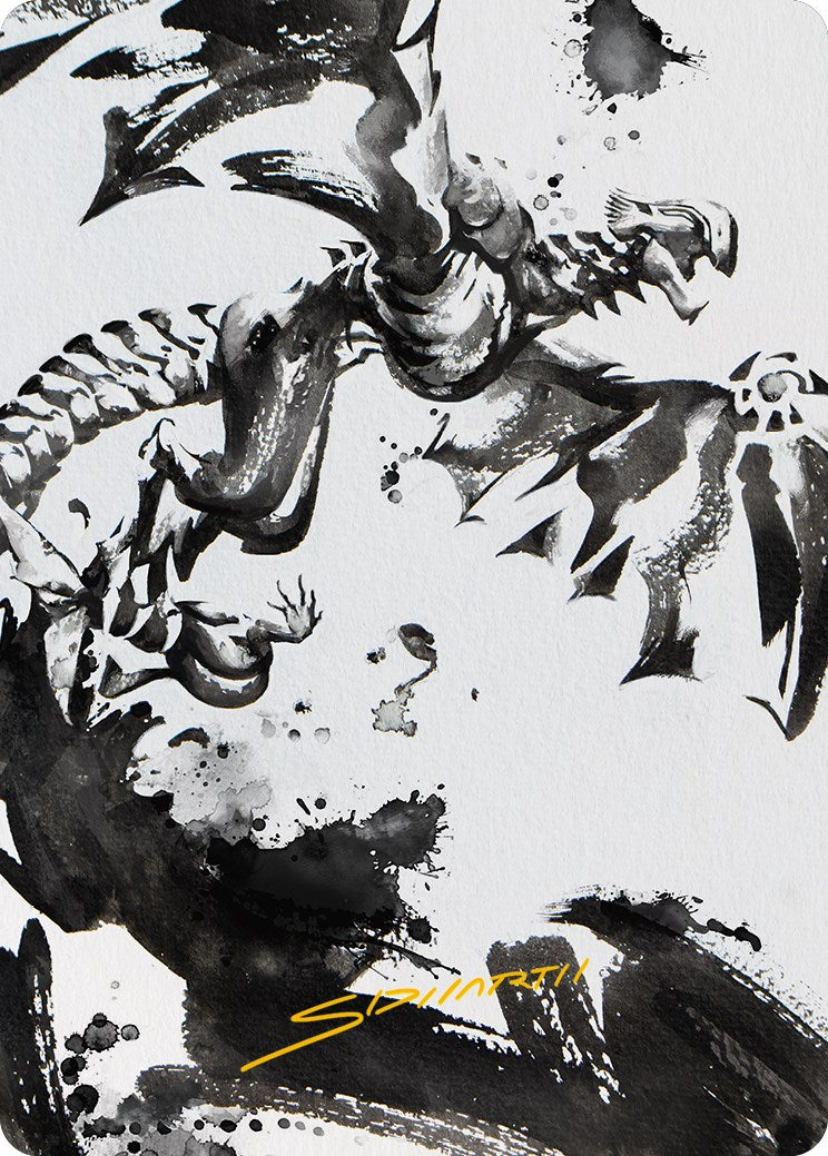 Quicksilver Fisher Art Card (Gold-Stamped Signature) [Phyrexia: All Will Be One Art Series] - Destination Retro