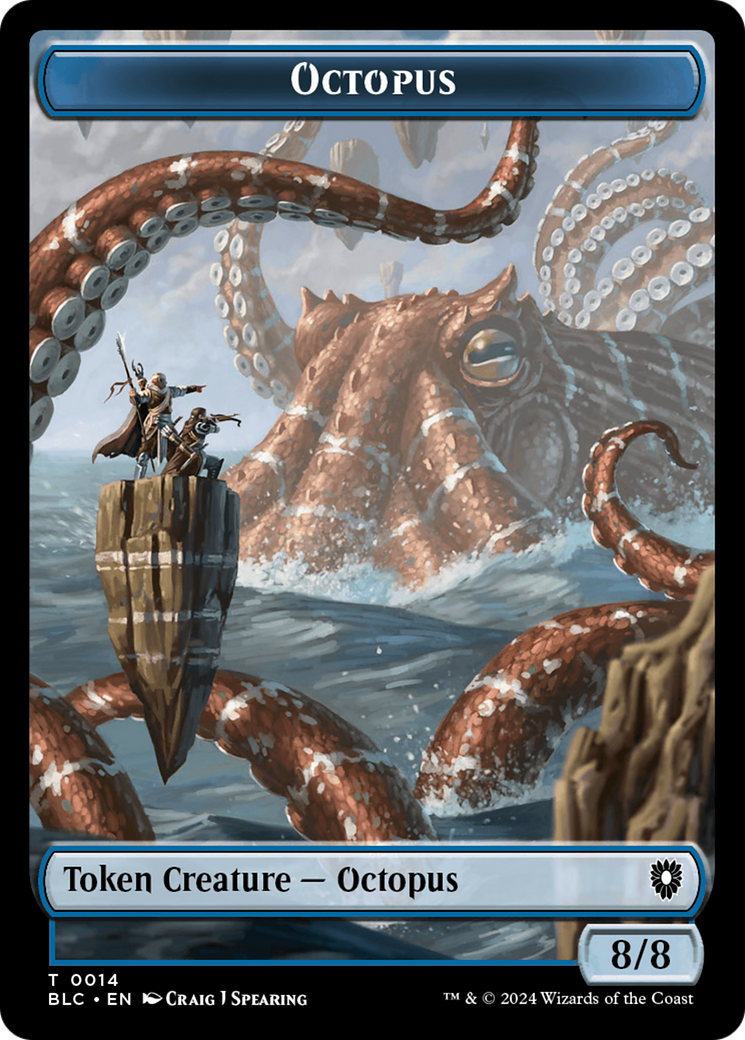 Octopus // Rabbit Double-Sided Token [Bloomburrow Commander Tokens] - Destination Retro