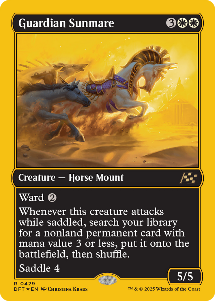 Guardian Sunmare (First-Place Foil) [Aetherdrift] - Destination Retro