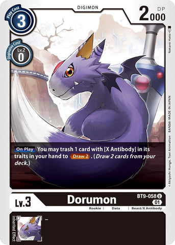 Dorumon [BT9-058] [X Record] - Destination Retro
