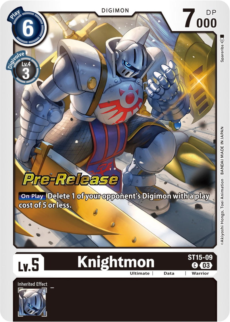 Knightmon [ST15-09] [Starter Deck: Dragon of Courage Pre-Release Cards] - Destination Retro