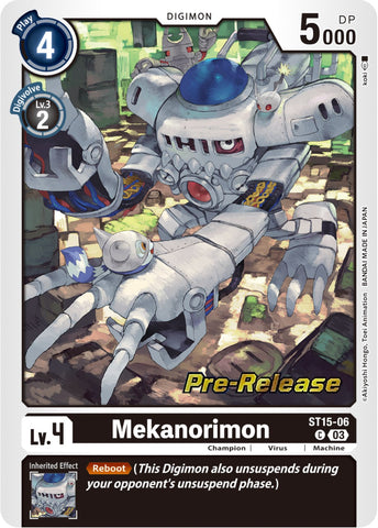 Mekanorimon [ST15-06] [Starter Deck: Dragon of Courage Pre-Release Cards] - Destination Retro