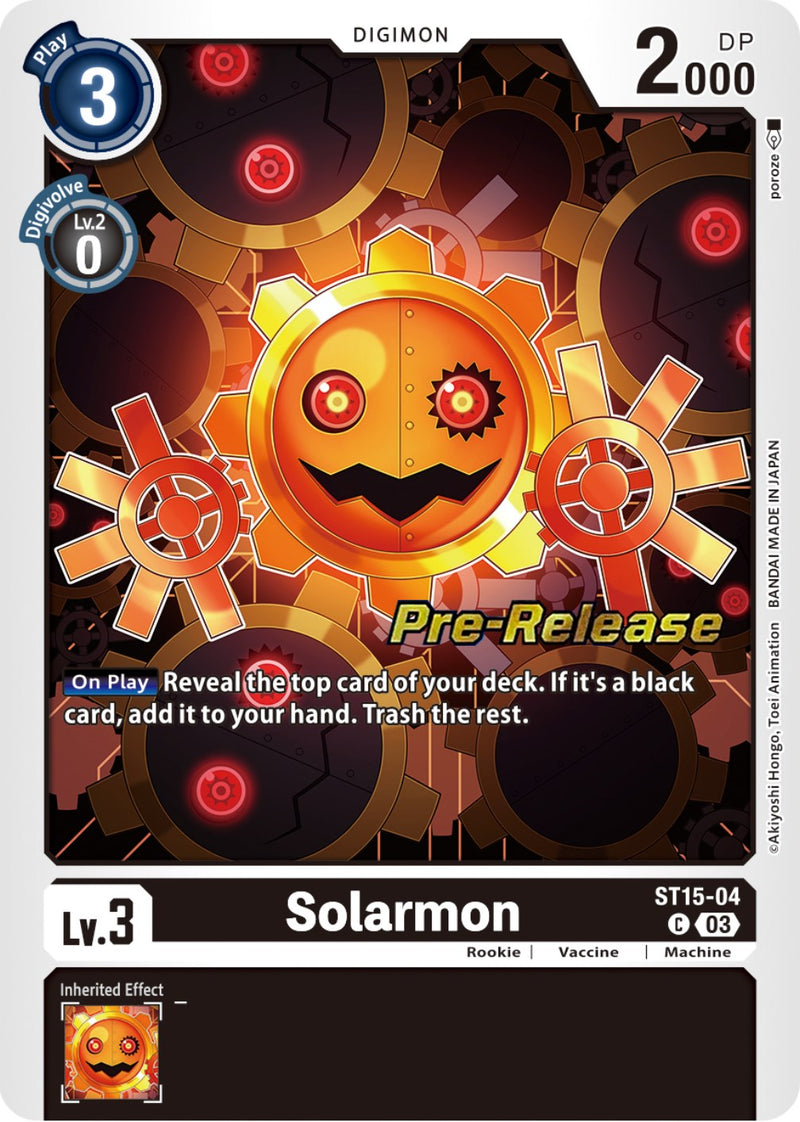 Solarmon [ST15-04] [Starter Deck: Dragon of Courage Pre-Release Cards] - Destination Retro