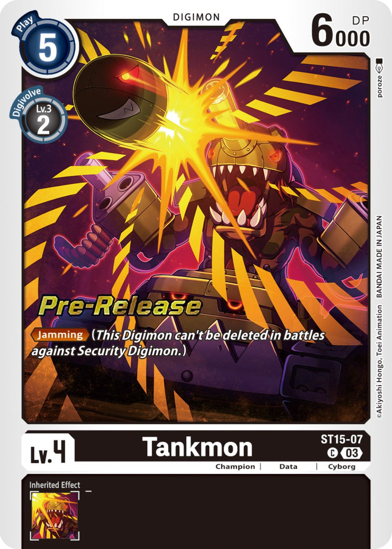 Tankmon [ST15-07] [Starter Deck: Dragon of Courage Pre-Release Cards] - Destination Retro