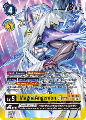MagnaAngemon Ace [BT14-037] (English Exclusive Alternate Art) [Blast Ace] - Destination Retro