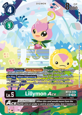 Lillymon Ace [BT14-049] (English Exclusive Alternate Art) [Blast Ace] - Destination Retro