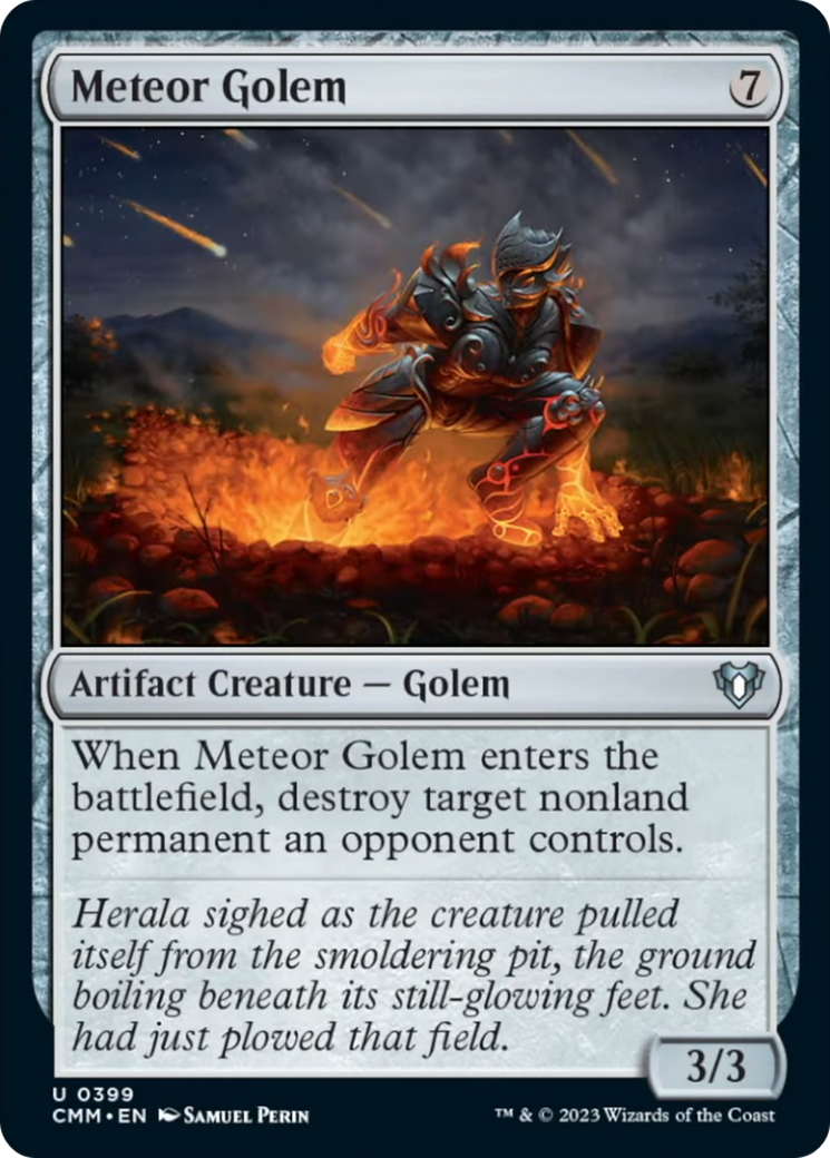 Meteor Golem [Commander Masters] - Destination Retro