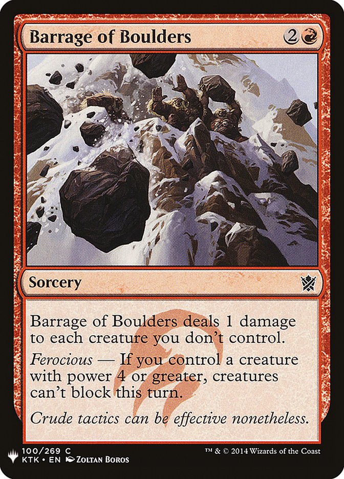 Barrage of Boulders [Mystery Booster] - Destination Retro
