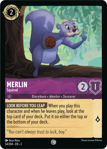 Merlin - Squirrel (54/204) [Rise of the Floodborn] - Destination Retro