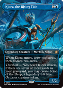 Kiora, the Rising Tide (Borderless) (Mana Foil) [Foundations] - Destination Retro