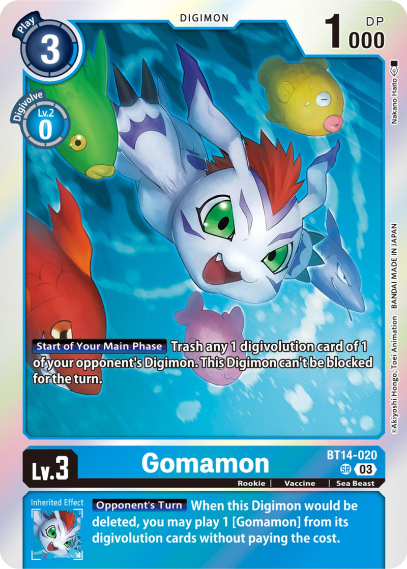 Gomamon [BT14-020] [Blast Ace] - Destination Retro
