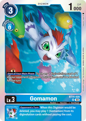 Gomamon [BT14-020] [Blast Ace] - Destination Retro