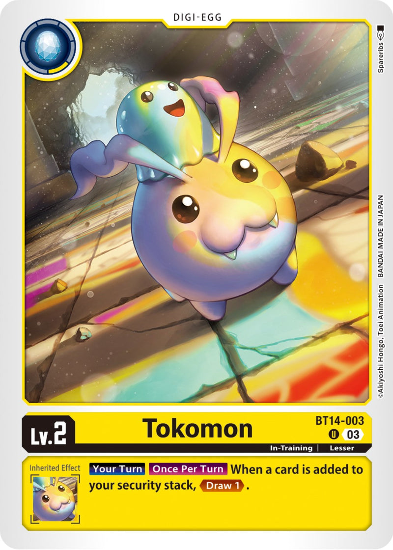 Tokomon [BT14-003] [Blast Ace] - Destination Retro