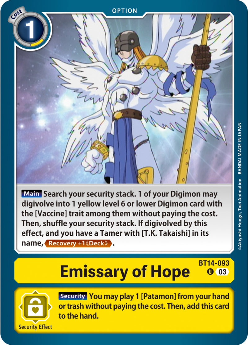 Emissary of Hope [BT14-093] [Blast Ace] - Destination Retro
