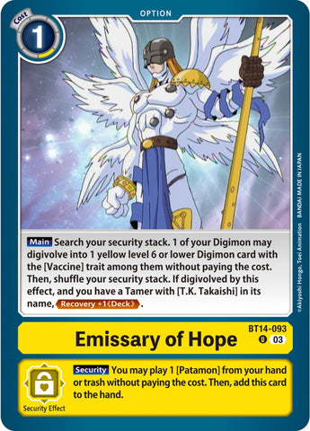 Emissary of Hope [BT14-093] [Blast Ace] - Destination Retro