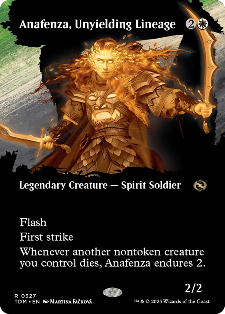 Anafenza, Unyielding Lineage (Borderless) [Tarkir: Dragonstorm] - Destination Retro