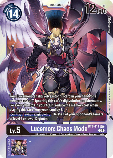 Lucemon: Chaos Mode [BT7-111] [Next Adventure] - Destination Retro