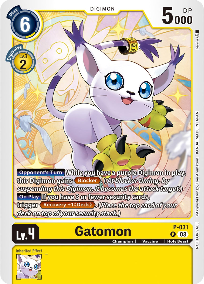 Gatomon [P-031] (Blast Ace Pre-Release) [Promotional Cards] - Destination Retro
