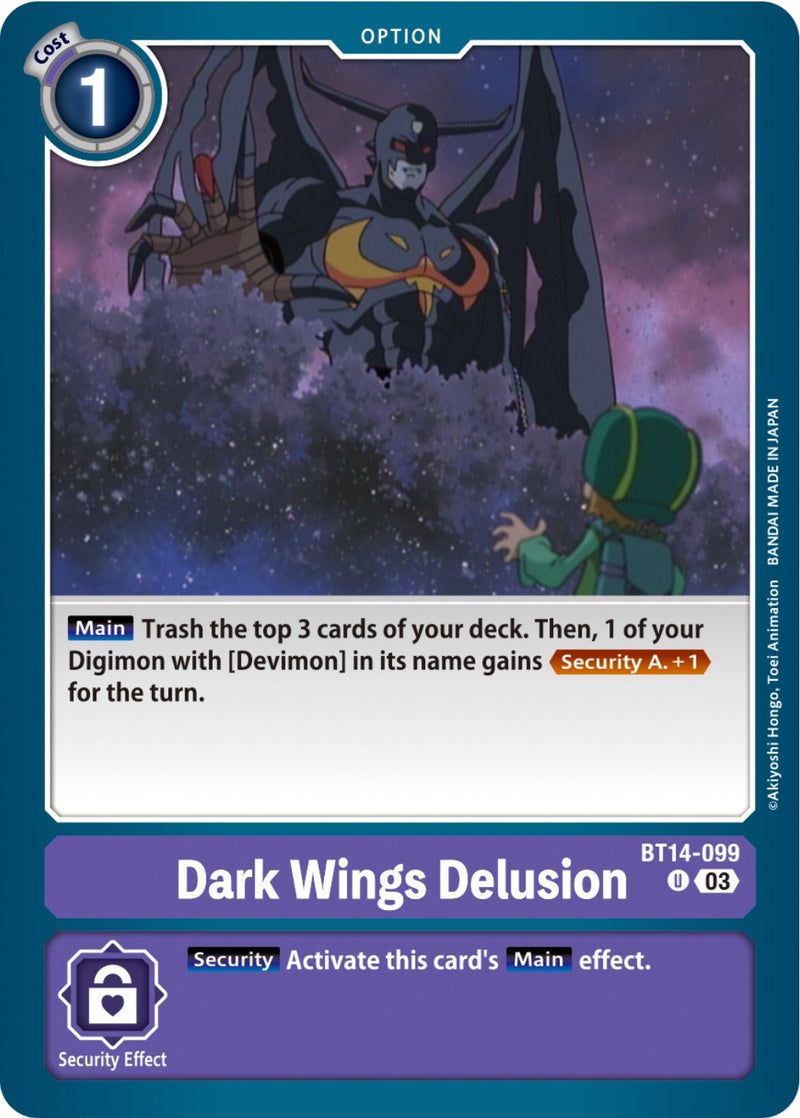 Dark Wings Delusion [BT14-099] [Blast Ace] - Destination Retro