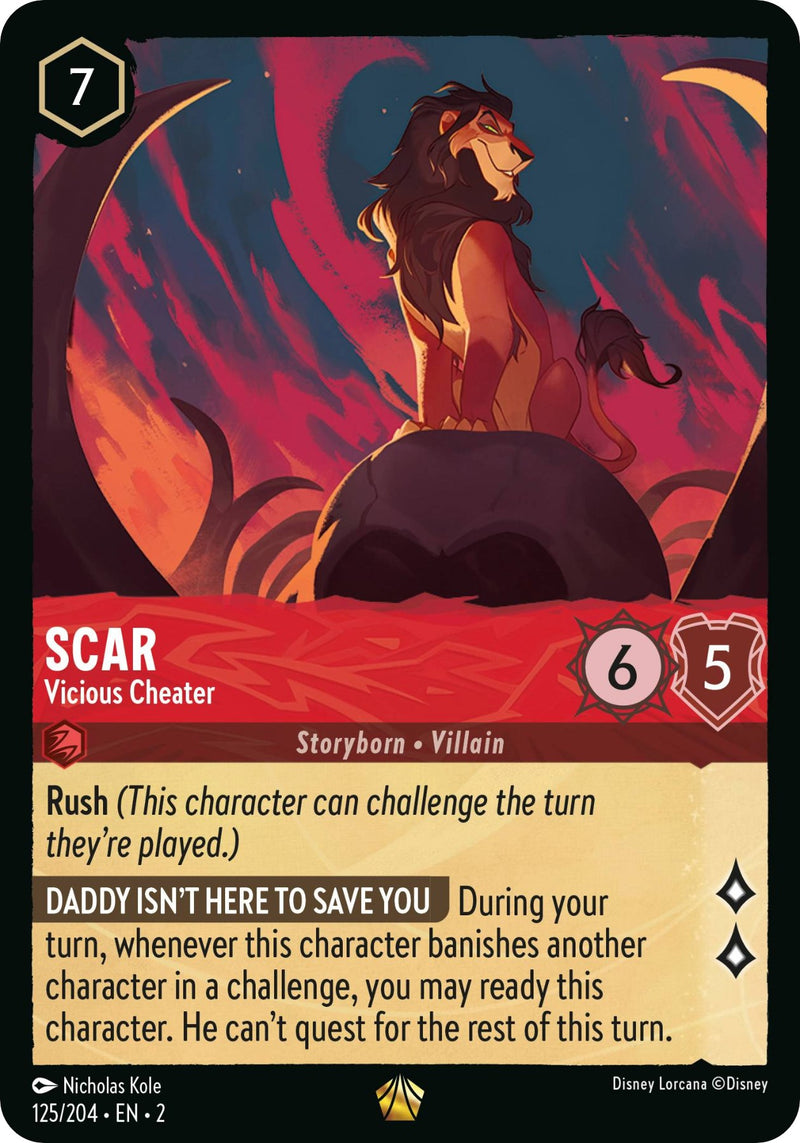 Scar - Vicious Cheater (125/204) [Rise of the Floodborn] - Destination Retro