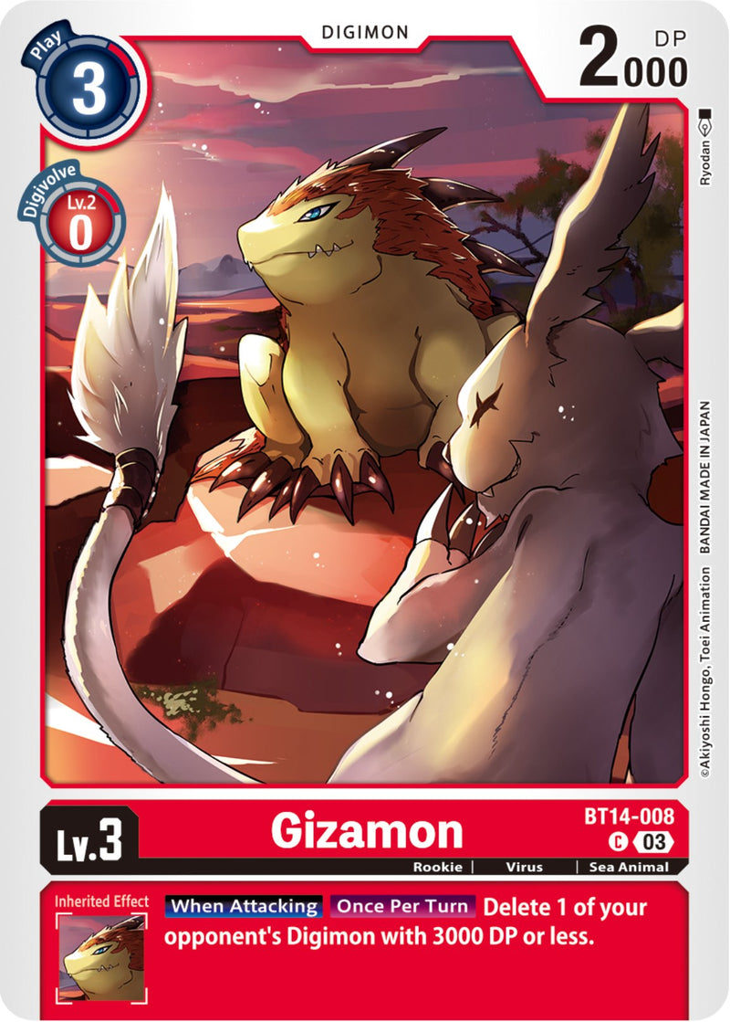 Gizamon [BT14-008] [Blast Ace] - Destination Retro